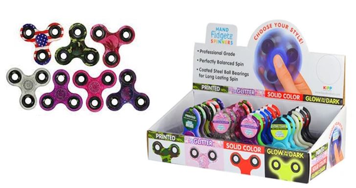 Hand Fidgetz Spinner in Assorted Colors & Designs
