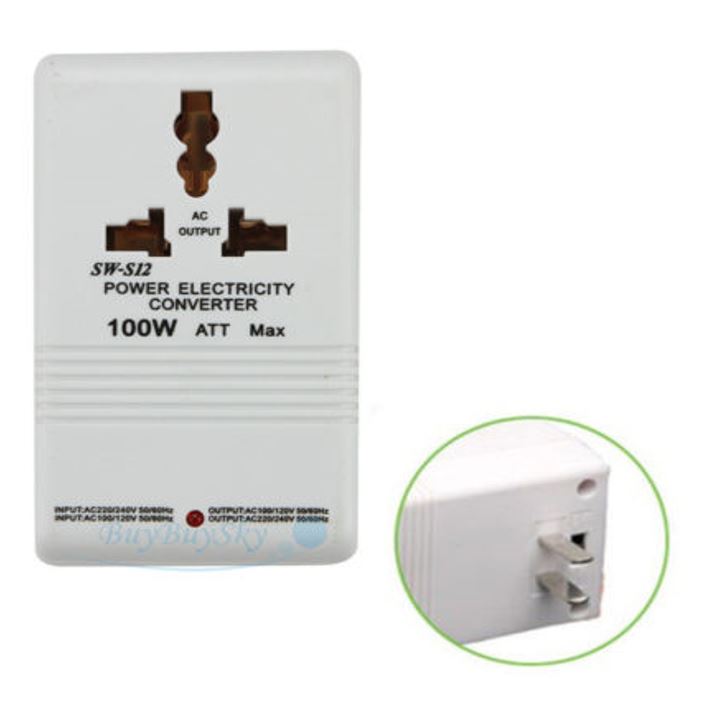 110V/120V to 220V/240V Step-Up&Down Voltage Converter 100W Transformer Travel