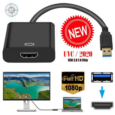 HD 1080P HDMI to USB 3.0 Video Cable Adapter Converter For PC Laptop HDTV LCD TV