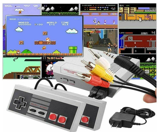 Mini Retro Game For Nintendo NES Console Built-In 620 Classic Games+2 Controller