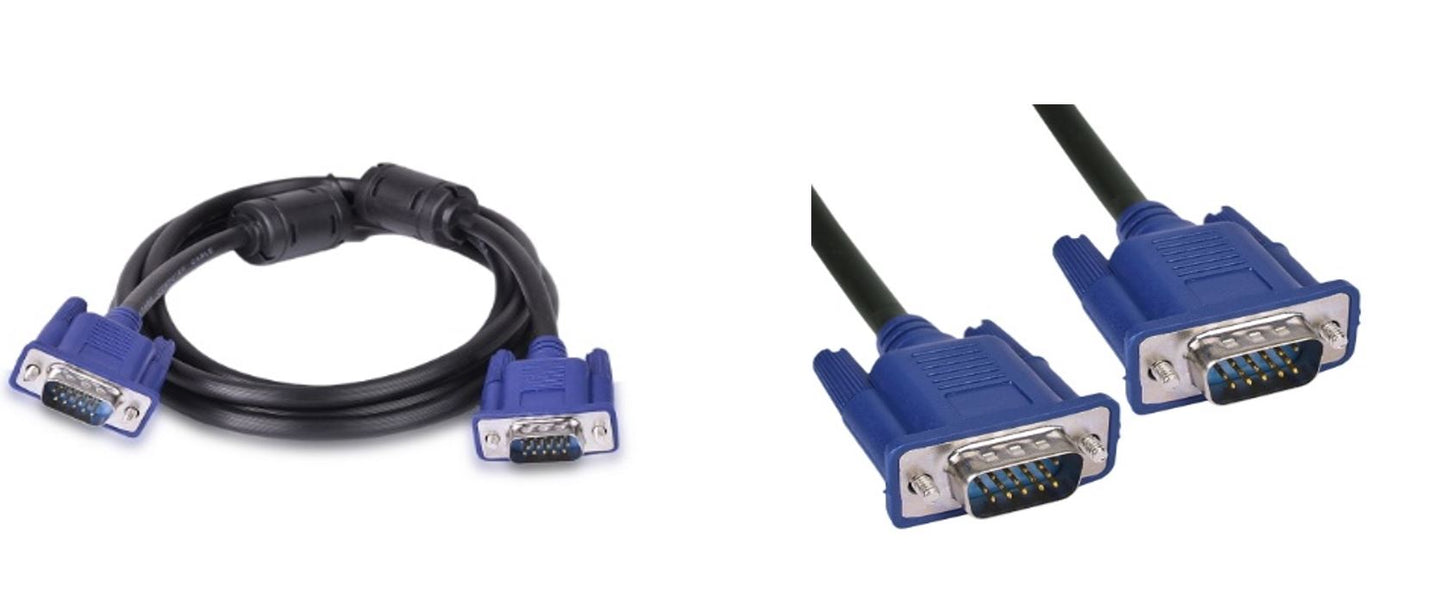 VGA Monitor Cable 5ft 15-pin Standard VGA (M) to (M) Video C