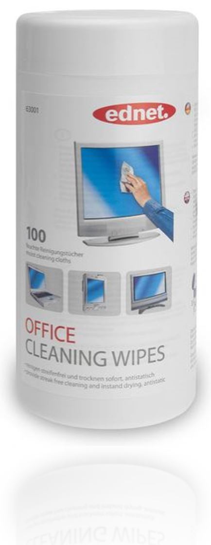 Ednet Office Cleaning Wipes Tub - 100