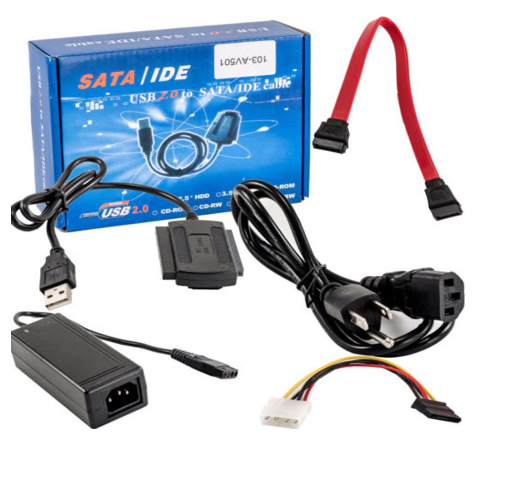 USB 2.0 to IDE SATA S-ATA 2.5 3.5 Hard Drive HD HDD Converter Adapter Cable