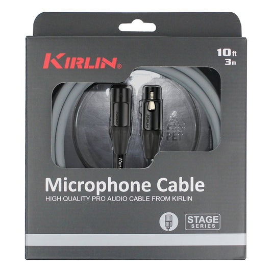 Kirlin Microphone Cable MPQ-220BG-10FT/GA 20AWG XLR MALE-XLR FEMALE